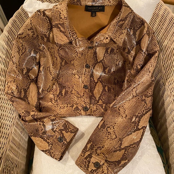 Anthropologie Reptile Print Women's Jacket🤎 - Picture 7 of 9